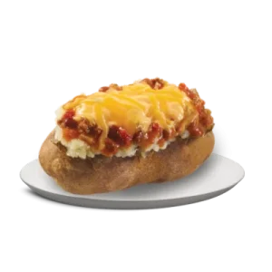 Chili Cheese Baked Potatoes