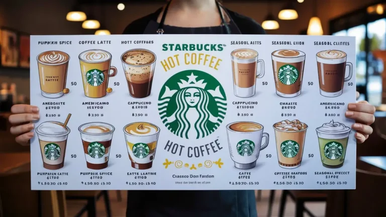 Starbucks Hot Coffees Menu