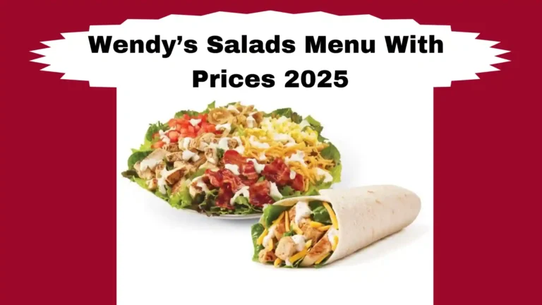 Wendy’s Salads Menu With Prices 2025