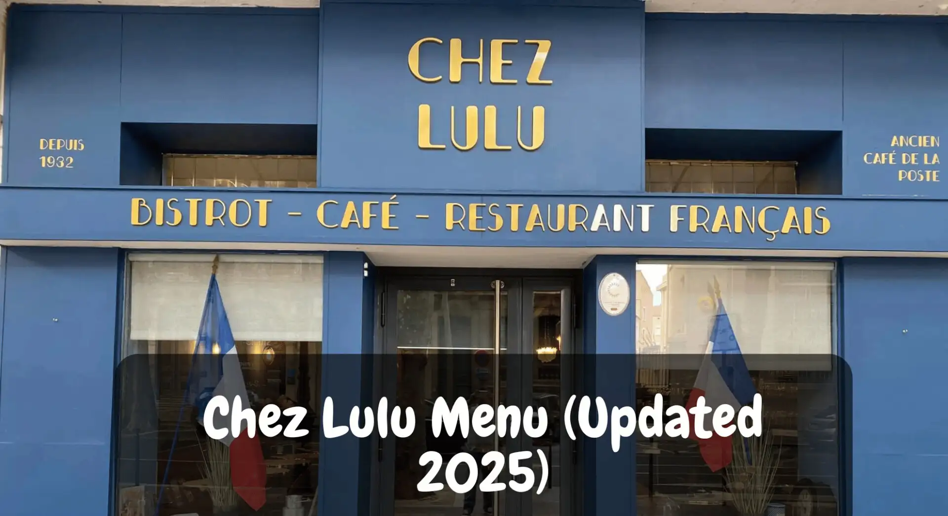 Chez Lulu Menu (Updated 2025)