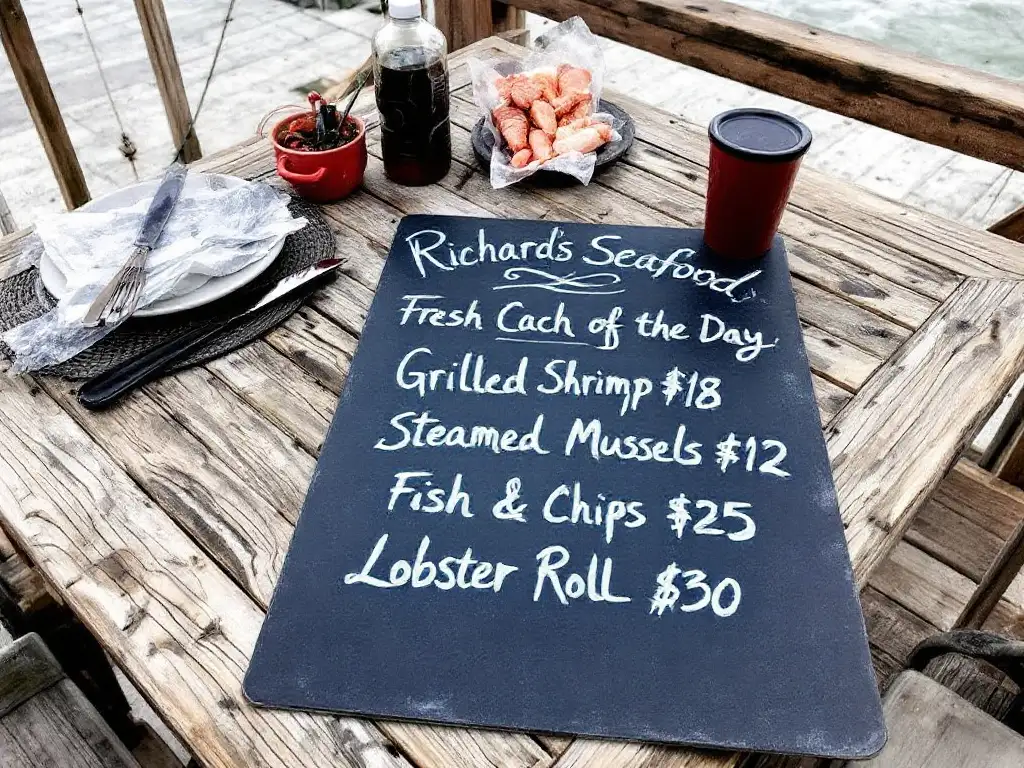 Richard's Seafood Patio Menu