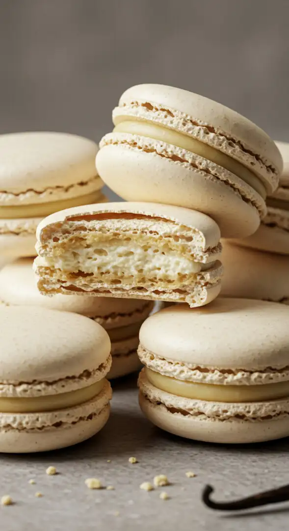 Vanilla Bean Macarons