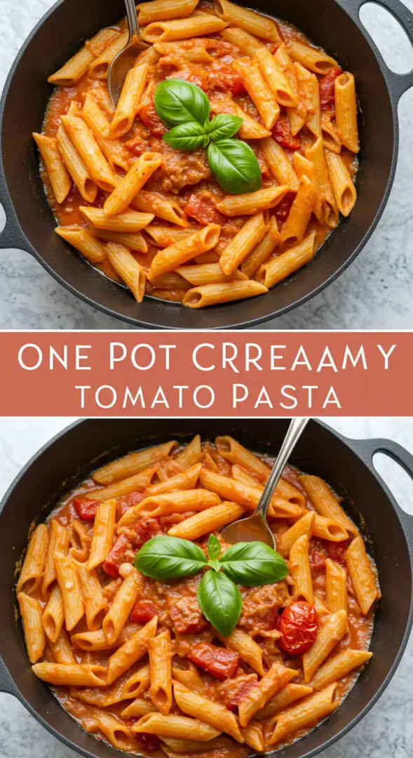 One Pot Creamy Tomato Pasta