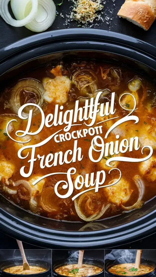 Delightful Crockpot French Onion Soup
