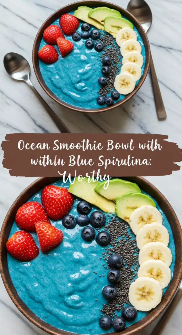 Ocean Smoothie Bowl with Blue Spirulina