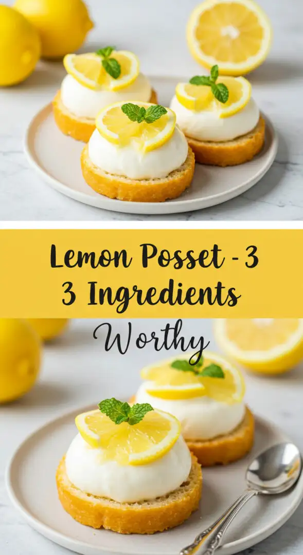 Lemon Posset – 3 Ingredients